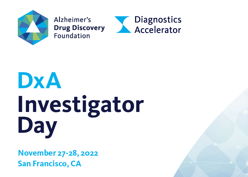 ADmit es invitada a participar en el DxA's investigator Meeting organizado por la  Alzheimer's Drug Discovery Foundation